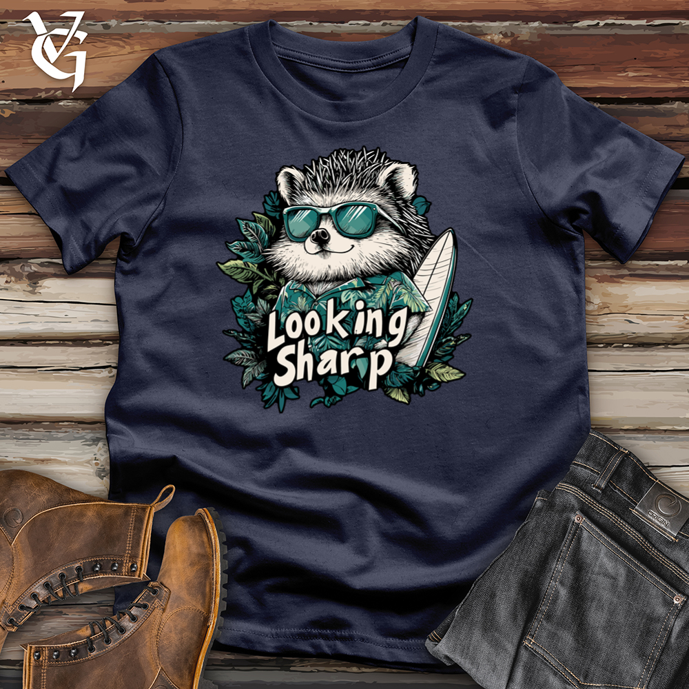 Viking Goods Looking Sharp Hedgehog Softstyle Tee Navy / L
