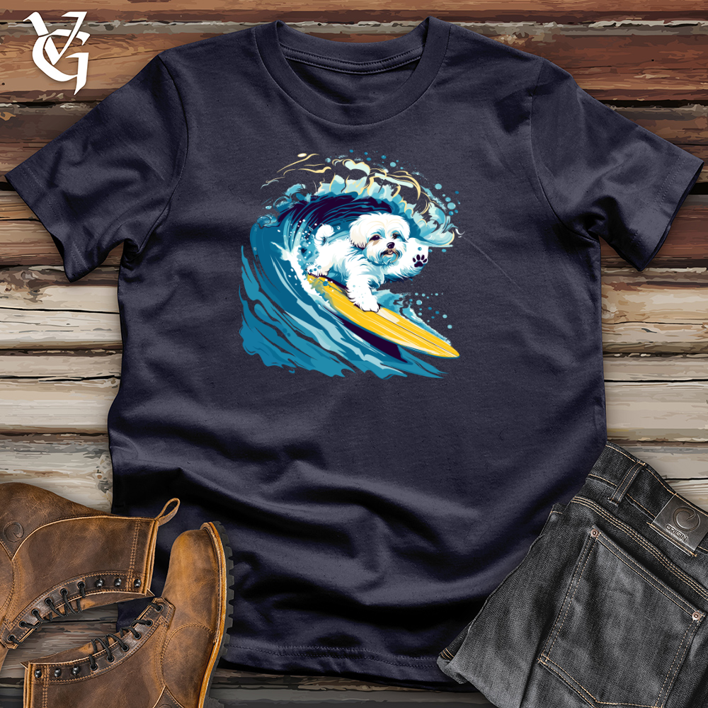 Viking Goods Maltese Surfer Splash Cotton Tee Navy / L