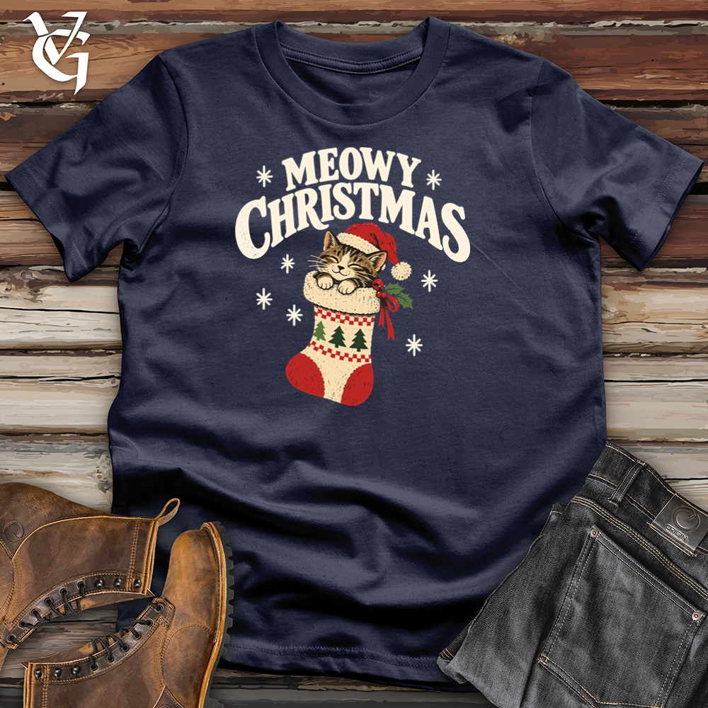 Viking Goods Meowy Christmas Tee Navy / L