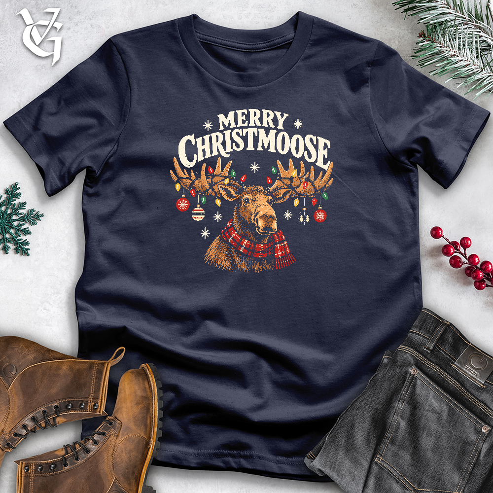 Viking Goods Merry Christmoose Softstyle Tee Navy / L