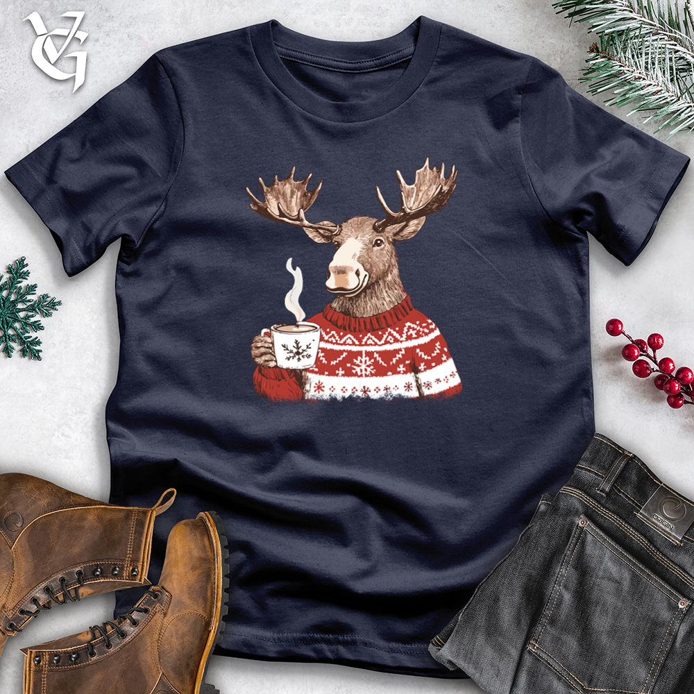 Viking Goods Merry Moose Coffee Softstyle Tee Navy / L