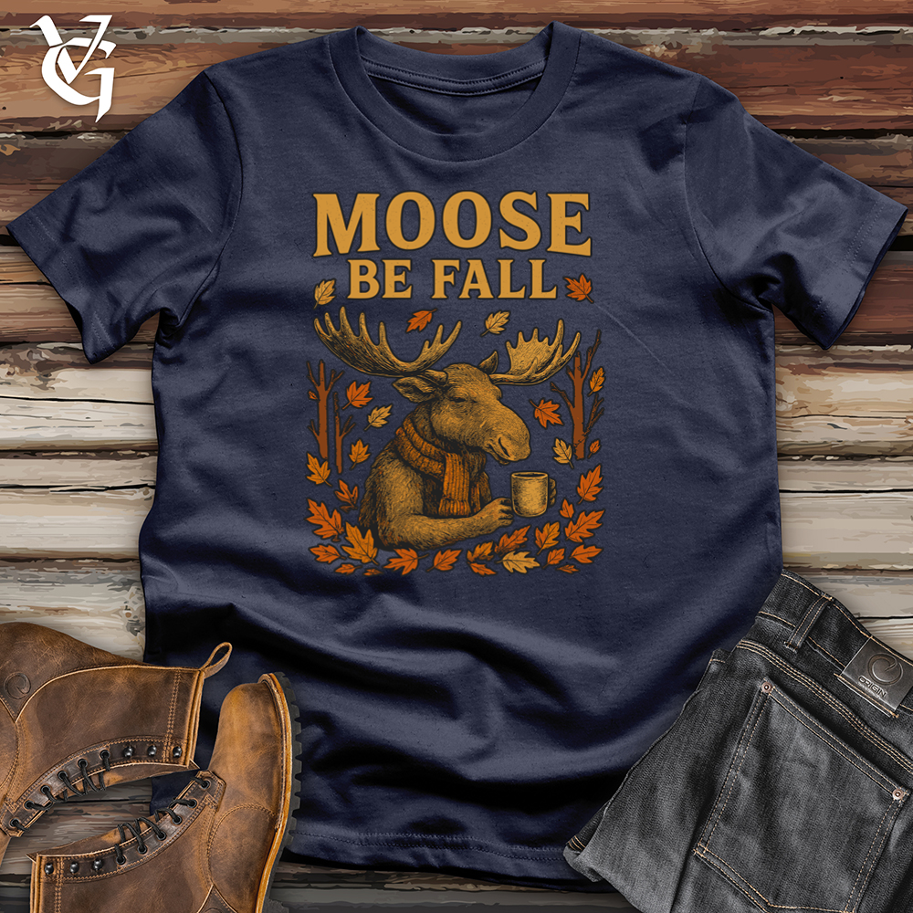 Viking Goods Moose Be Fall Softstyle Tee Navy / L