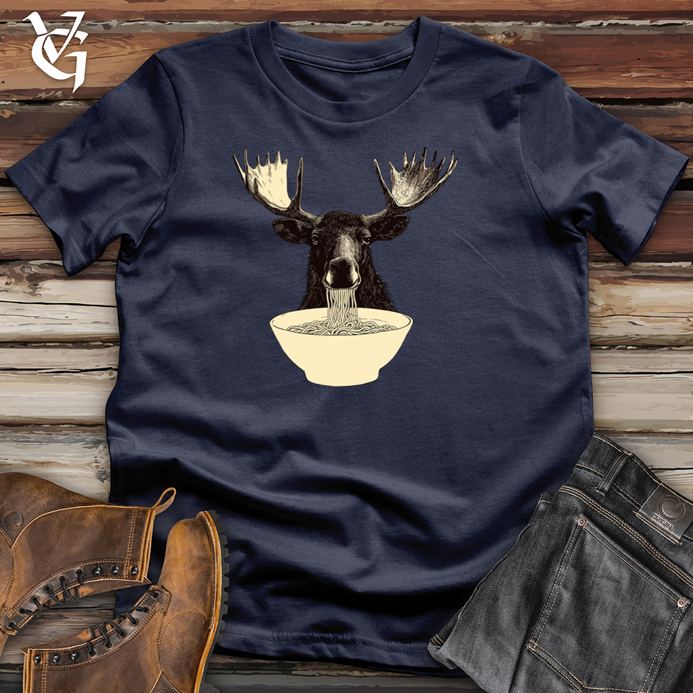 Viking Goods Moose Noodles Softstyle Tee Navy / L