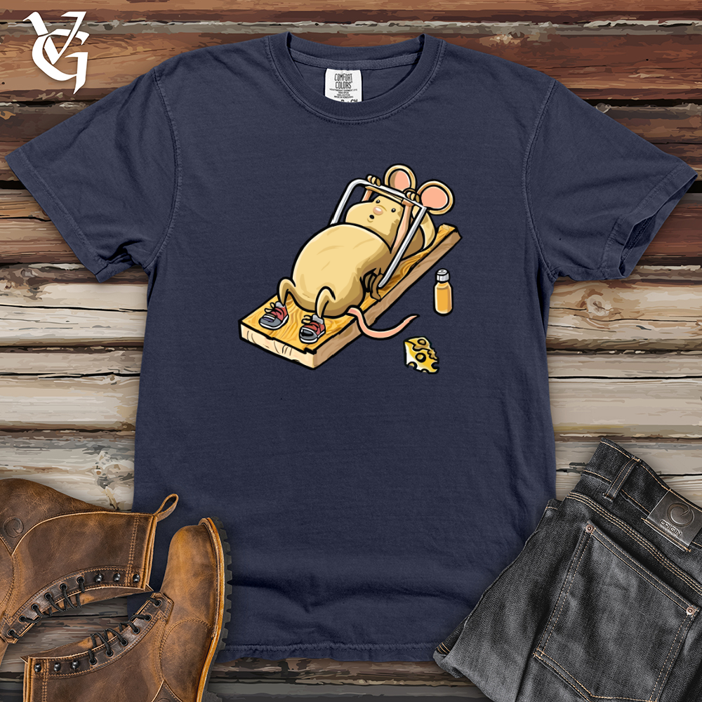 Viking Goods Mouse in Gym Workout Heavy Cotton Comfort Colors Tee Navy / L