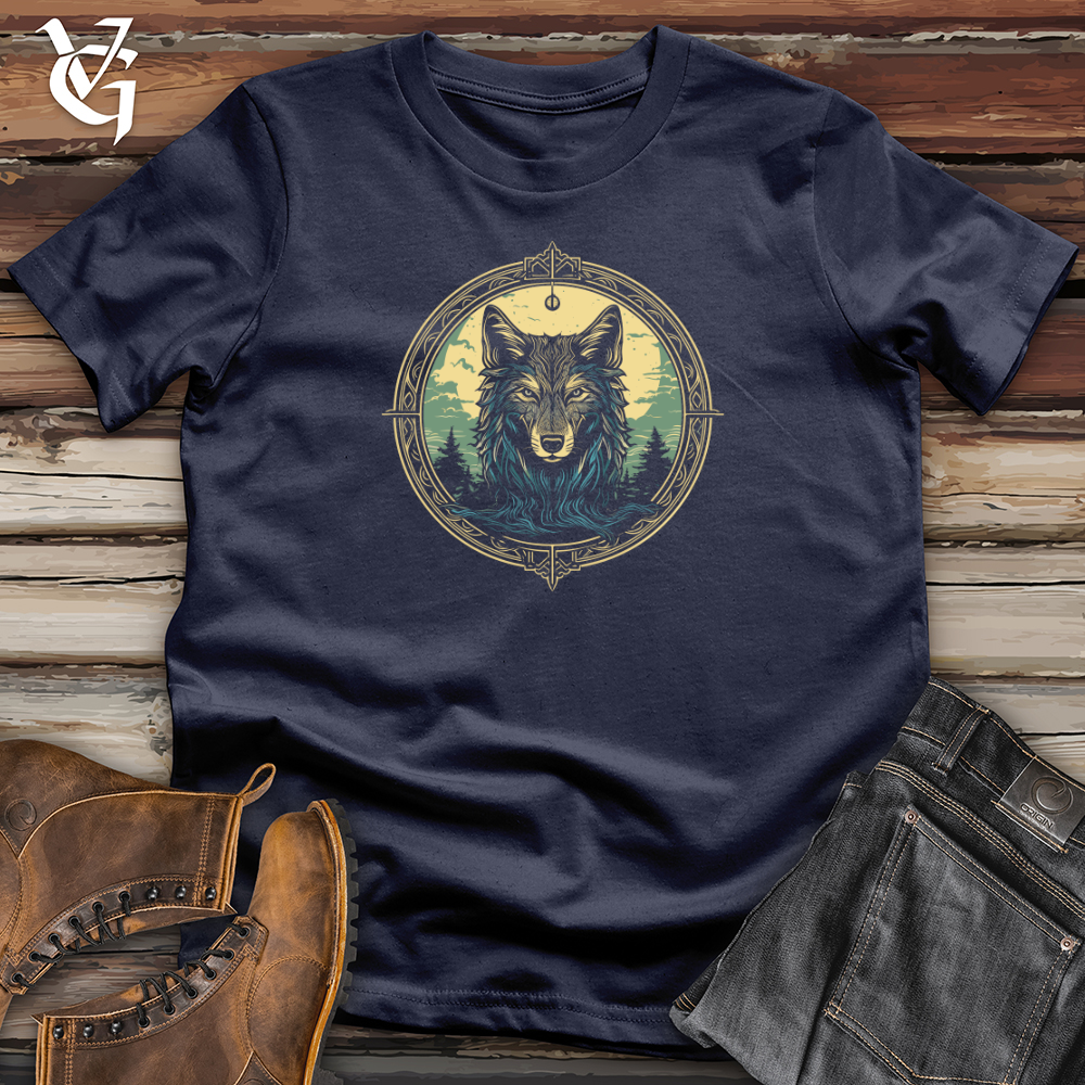 Viking Goods Mystic Wolf Compass Softstyle Tee Black / L