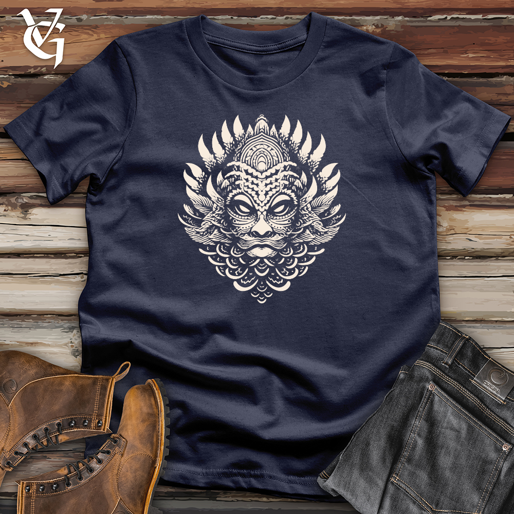 Viking Goods Mythical Lion Mask Softstyle Tee Navy / L