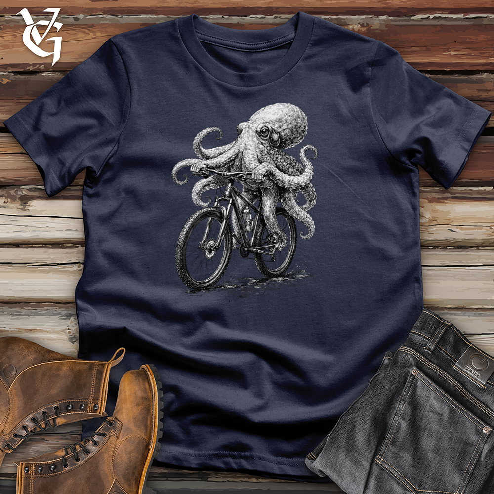 Viking Goods Octopus Cycling Tee Navy / L