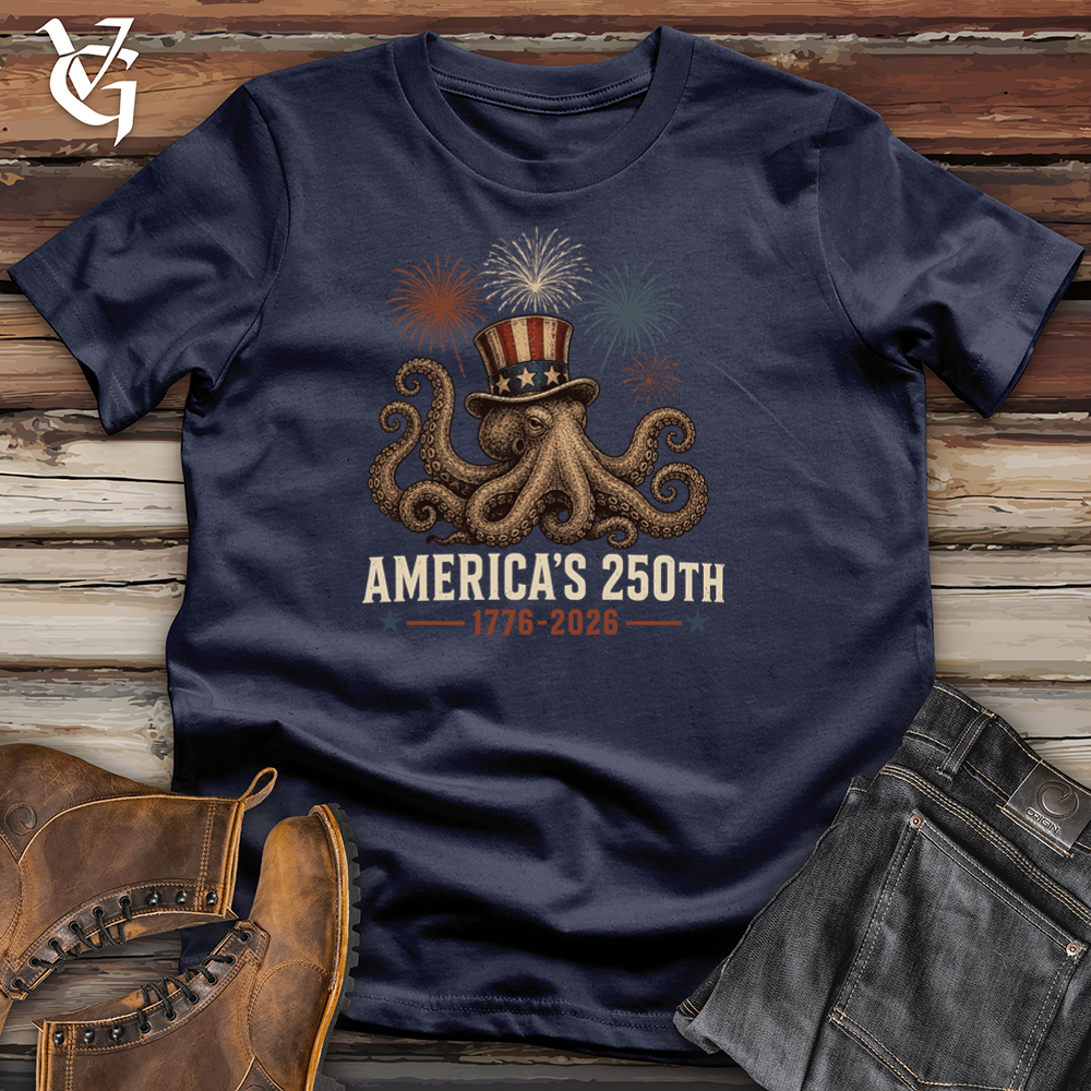 Viking Goods Octopus Fireworks Softstyle Tee Navy / L