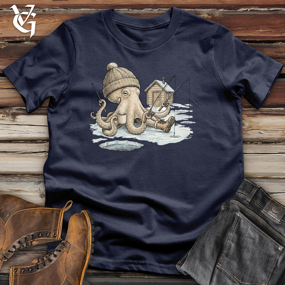 Viking Goods Octopus Ice Fishing Tee Navy / L
