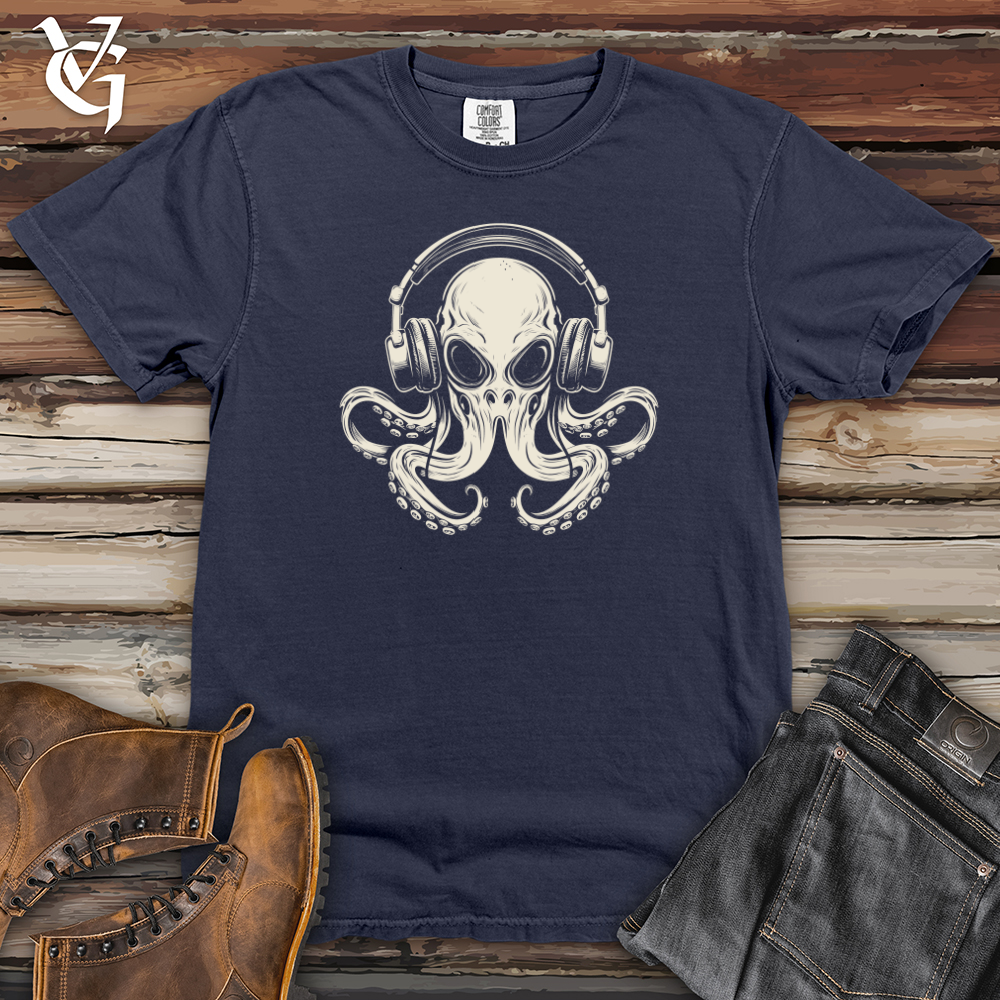 Viking Goods Octopus Jammin Heavy Cotton Comfort Colors Tee Navy / L