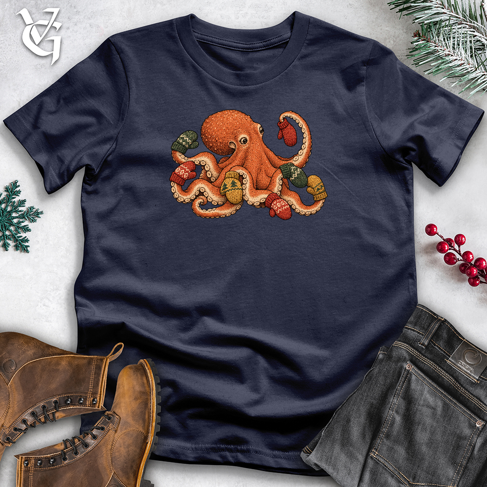 Viking Goods Octopus Mittens Softstyle Tee Navy / L