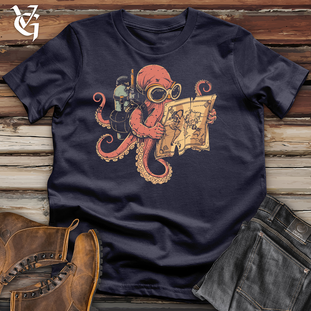Viking Goods Octopus Quest Chronicles Cotton Tee Navy / L