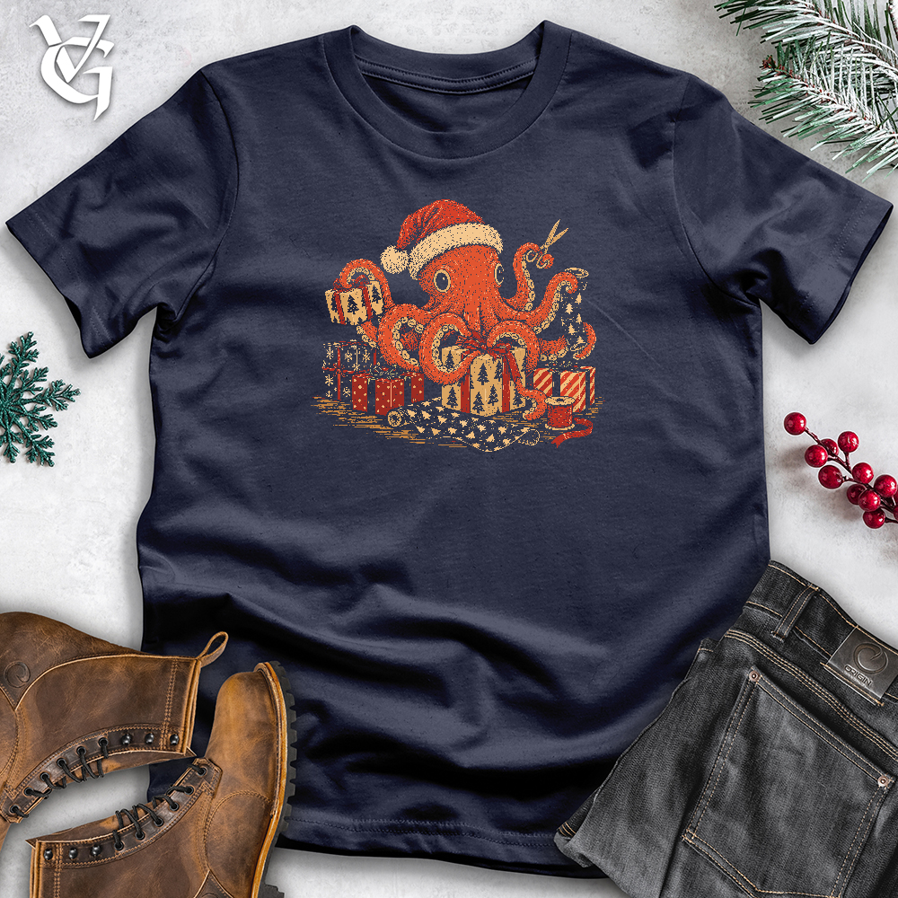 Viking Goods Octopus Wrapping Softstyle Tee Navy / L