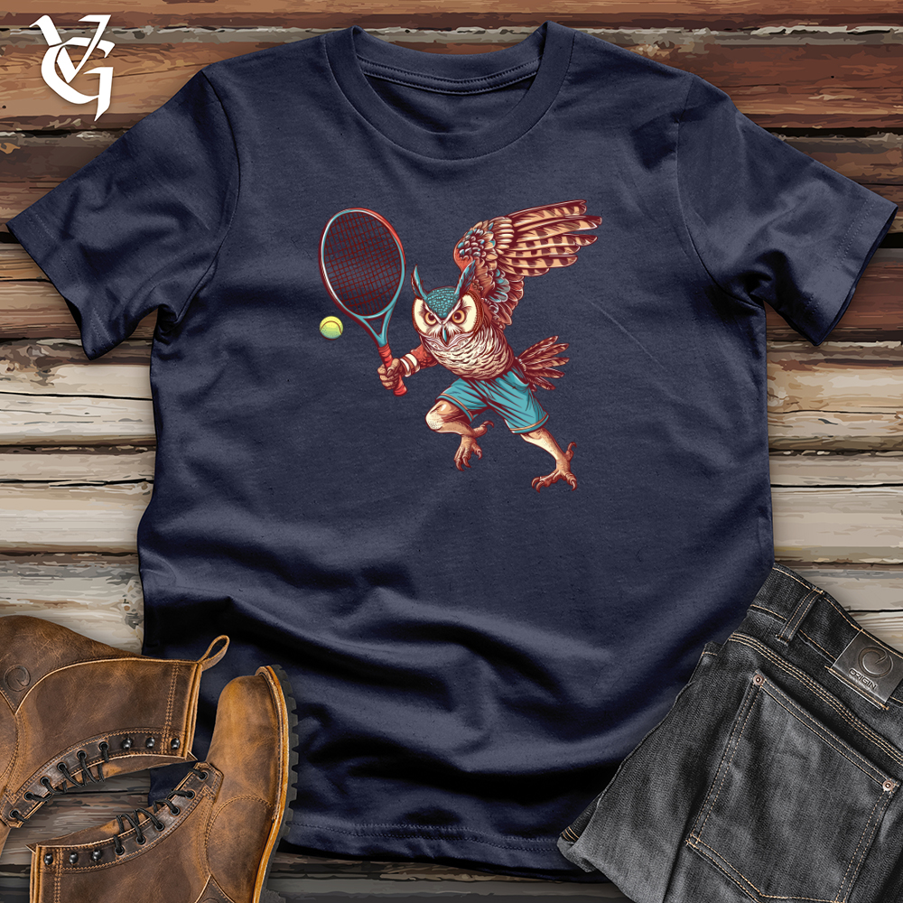 Viking Goods Owl Tennis Champion Softstyle Tee Navy / L