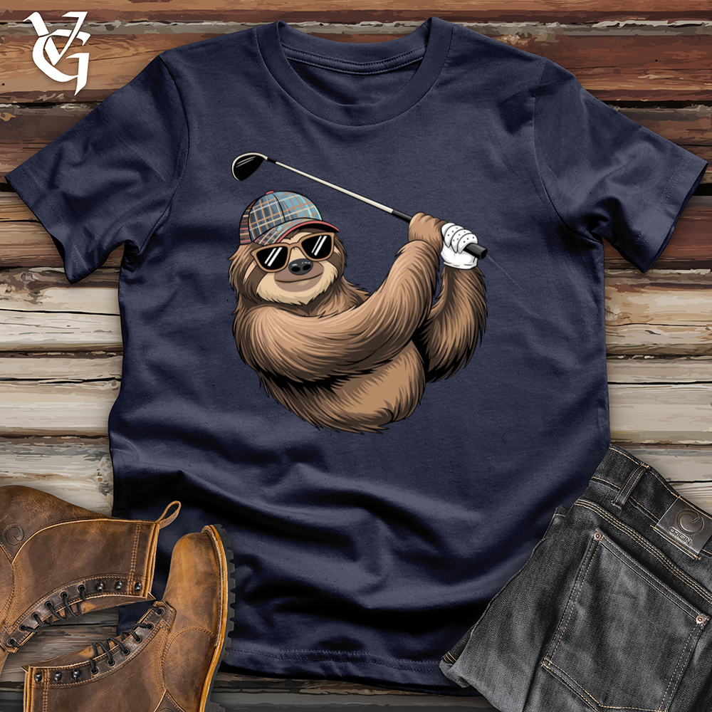 Viking Goods Par Sloth Softstyle Tee Navy / L
