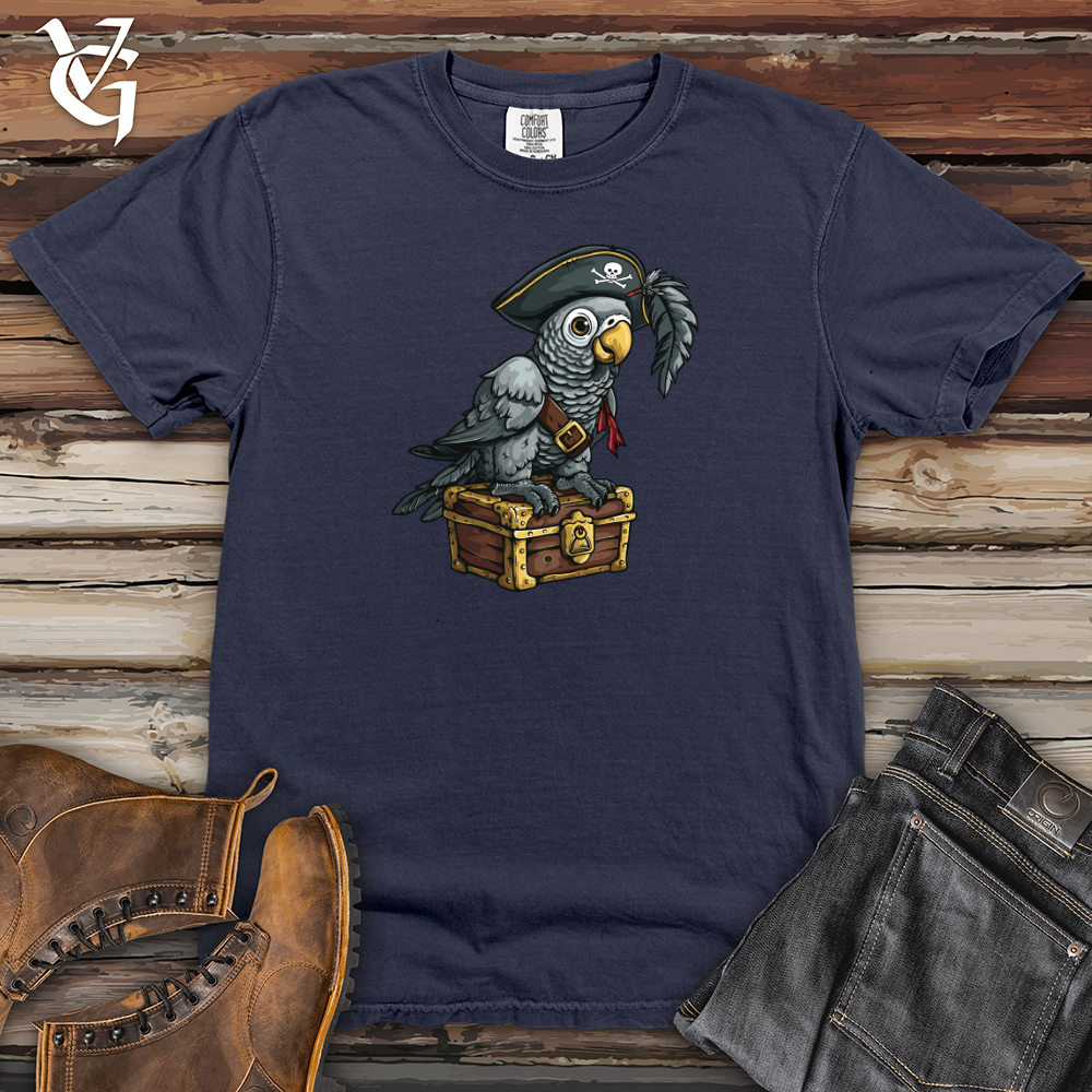 Viking Goods Parrot Pirate Loot Heavy Cotton Comfort Colors Tee Navy / L