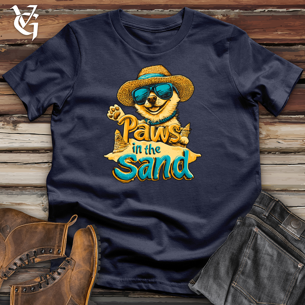 Viking Goods Paws in the Sand Softstyle Tee Navy / L