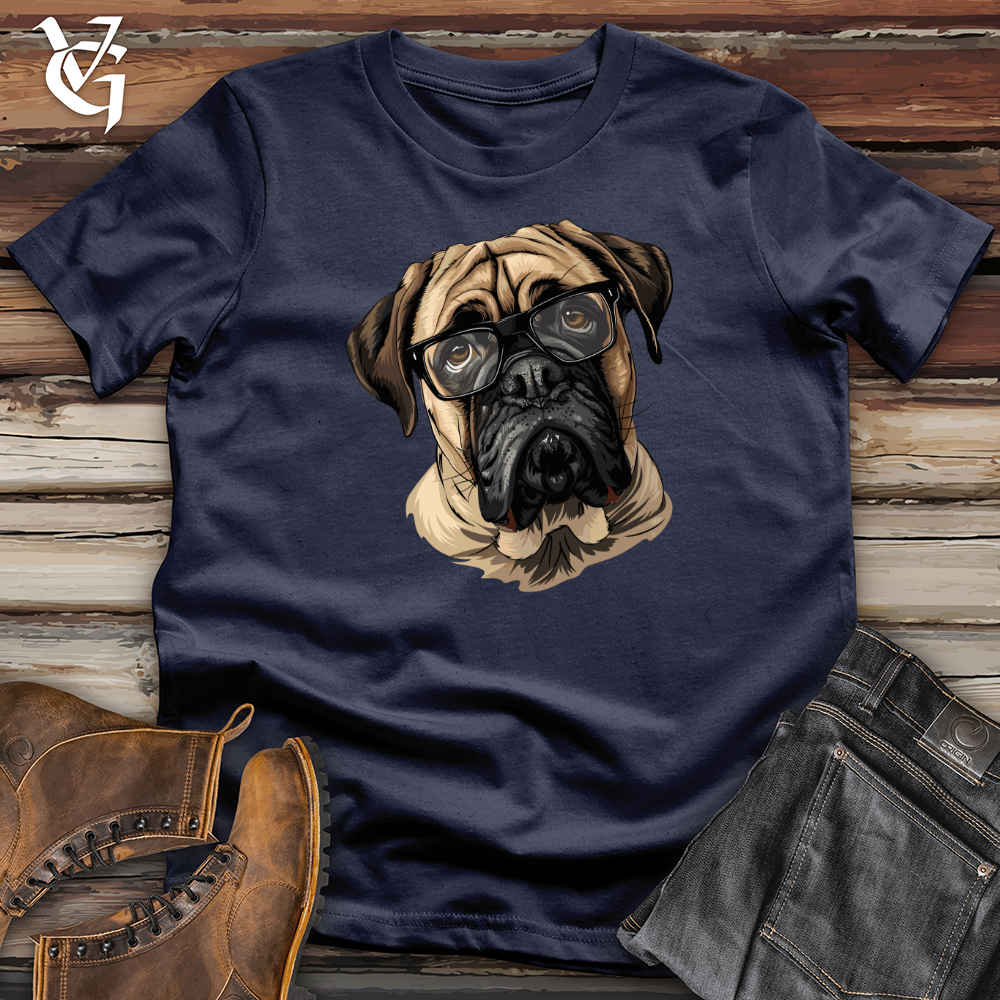 Viking Goods Pensive English Mastiff Portrait Softstyle Tee Navy / L