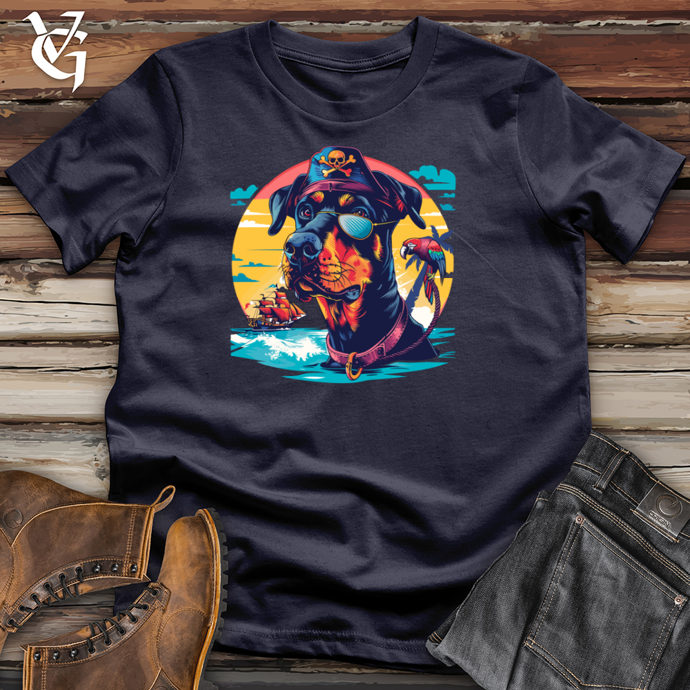 Viking Goods Pirate Doberman Voyage Cotton Tee Navy / L