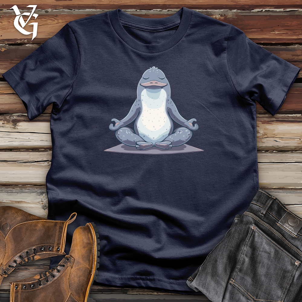 Viking Goods Platypus Zen Pose Softstyle Tee Navy / L