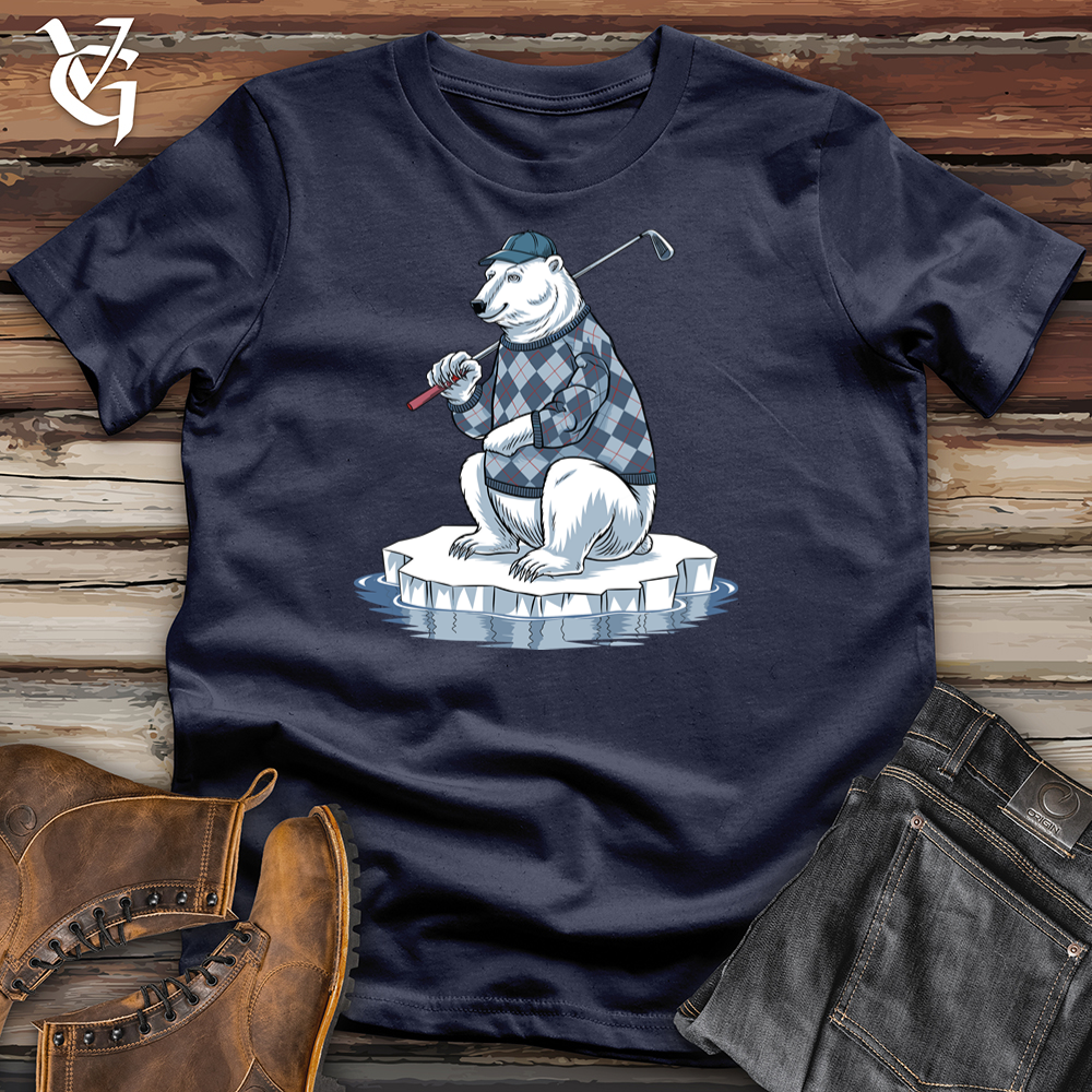 Viking Goods Polar Bear Golf Softstyle Tee Navy / L