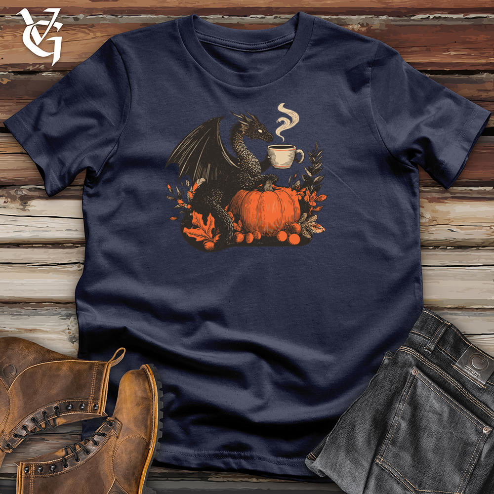 Viking Goods Pumpkin Spice Dragon Tee Navy / L