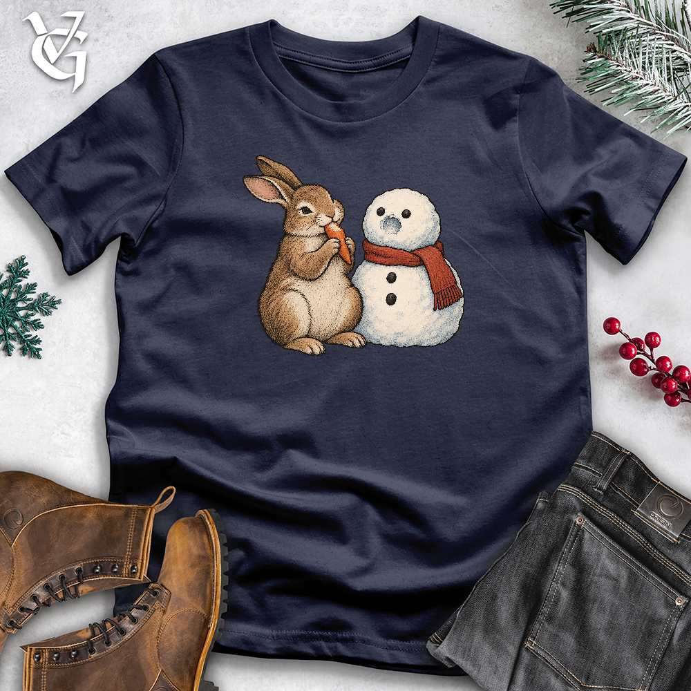 Viking Goods Rabbit Snowman Nose Softstyle Tee Navy / L