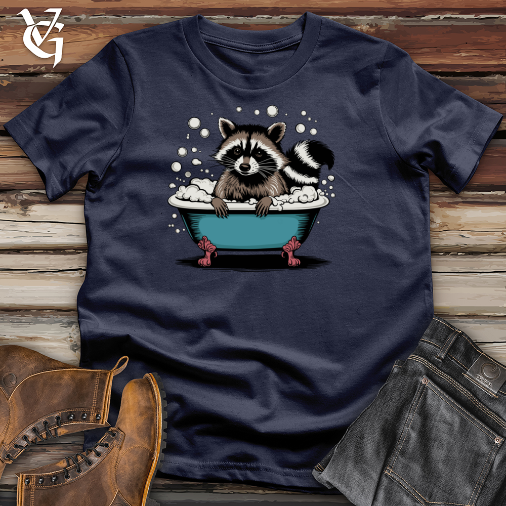 Viking Goods Raccoon in a Bathtub Softstyle Tee Navy / L