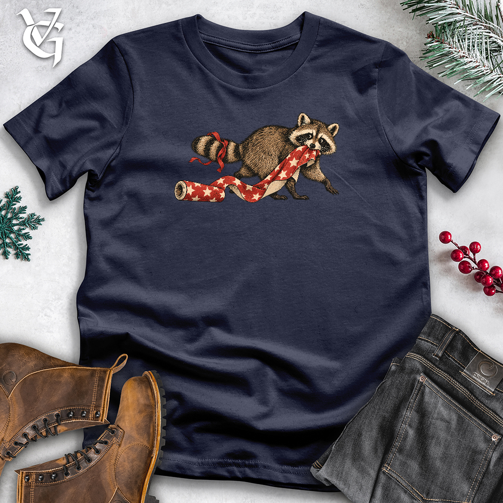 Viking Goods Racoon Stealing Wrapping Softstyle Tee Navy / L