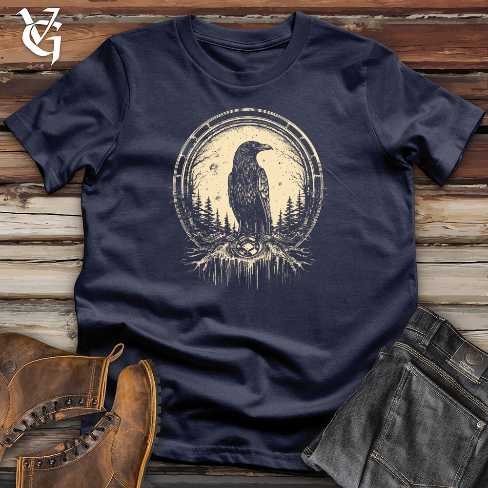 Viking Goods Raven Moonlit Majesty Softstyle Tee Navy / L