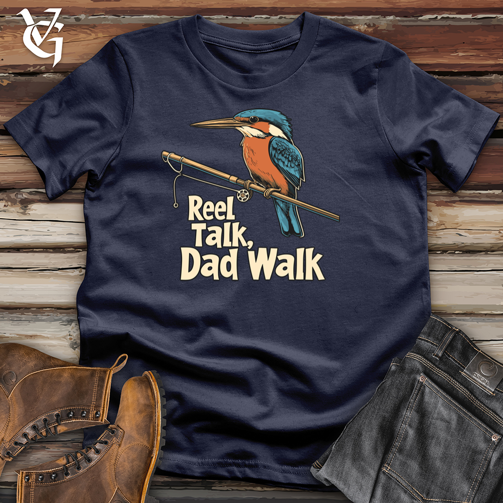 Viking Goods Reel Talk Dad Walk Softstyle Tee Navy / L