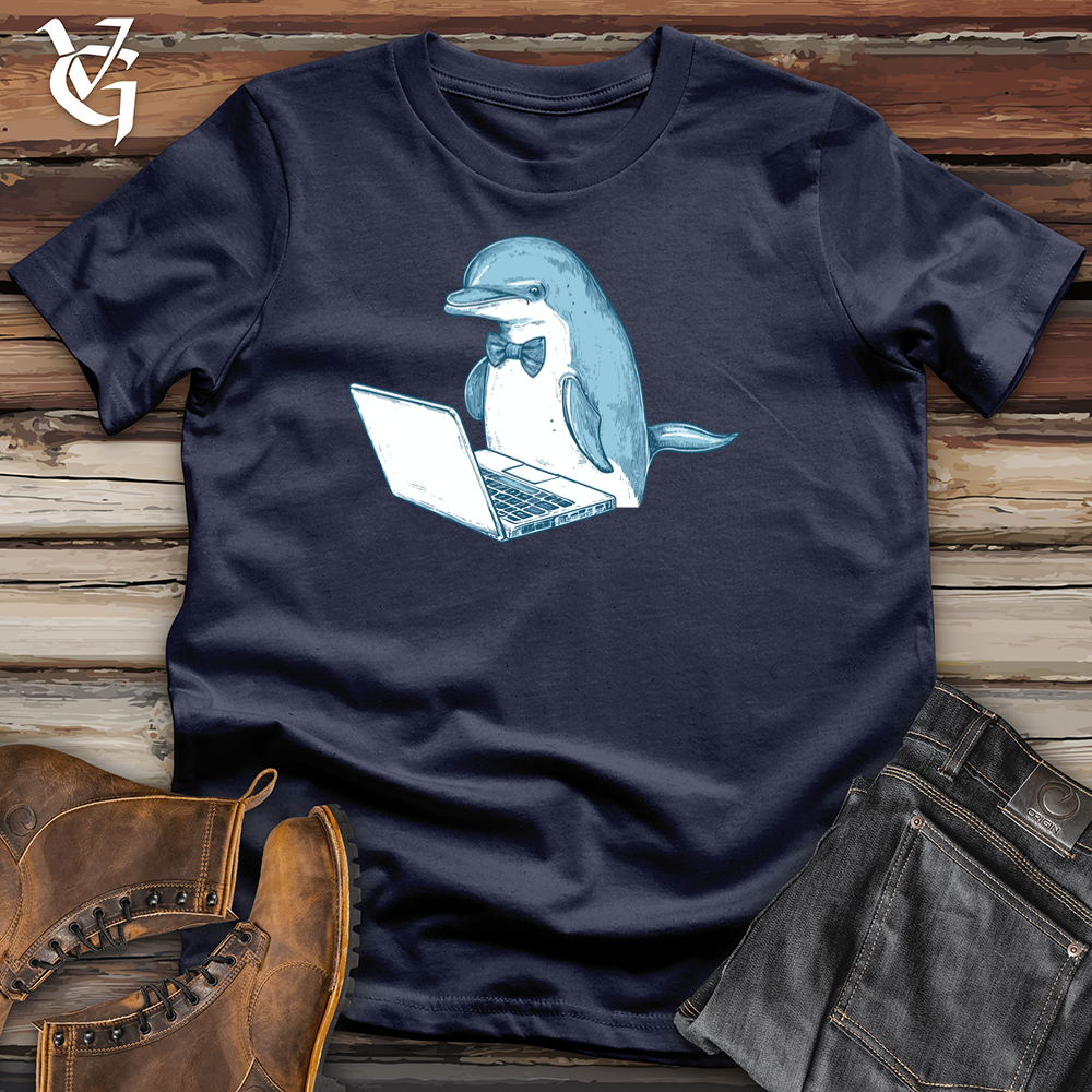 Viking Goods Remote Dolphin Softstyle Tee Navy / L