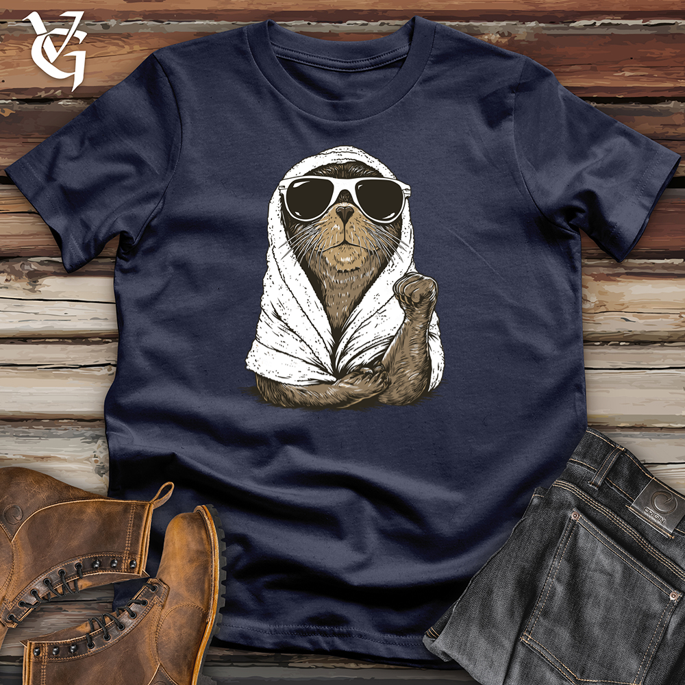 Viking Goods Sea Lion Spa Day Softstyle Tee Navy / L