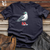 Viking Goods Seagull with Red Sneakers and Sunglass Cotton Tee Black / L