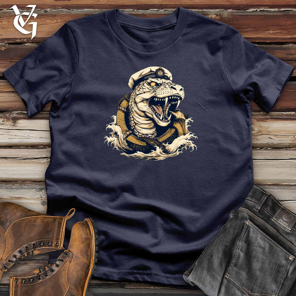 Viking Goods Serpent Sea Captain Softstyle Tee Navy / L