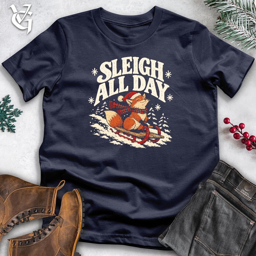 Viking Goods Sleigh All Day Softstyle Tee Navy / L