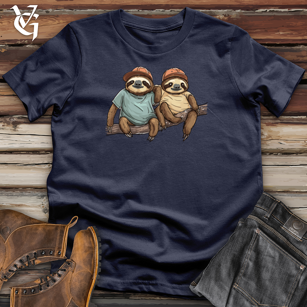 Viking Goods Sloth Buddies Hangout Softstyle Tee Navy / L