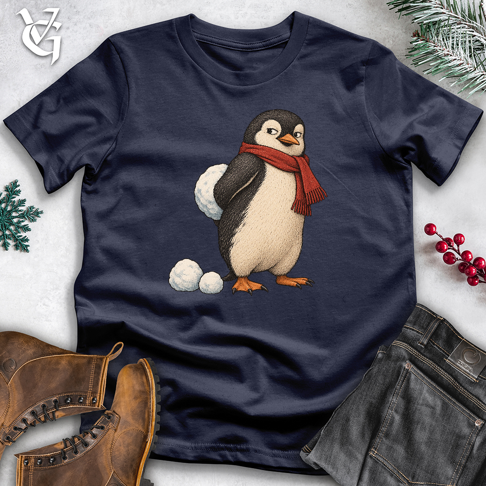 Viking Goods Sneaky Penguin Snowball Softstyle Tee Navy / L