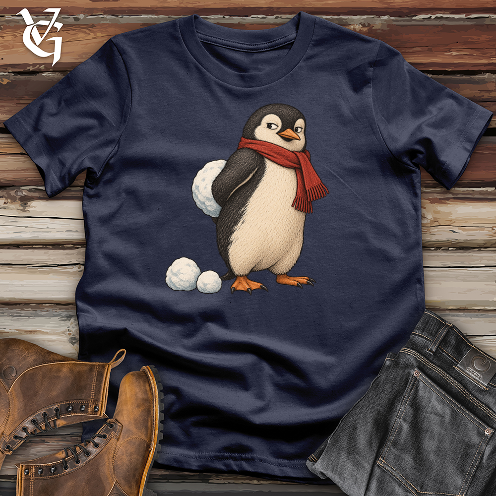 Viking Goods Sneaky Penguin Snowball Tee Navy / L