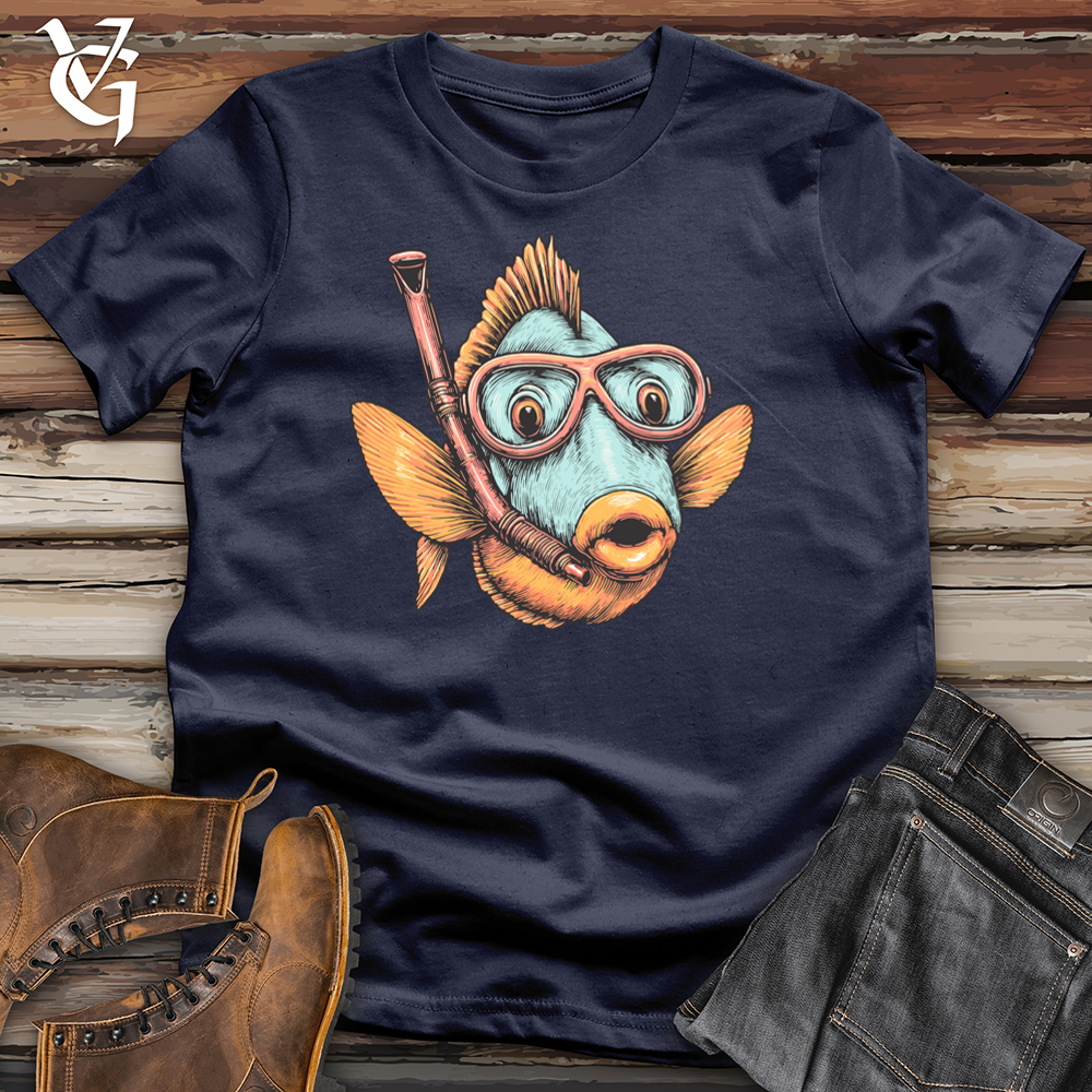 Viking Goods Snorkel Fishy Softstyle Tee Navy / L