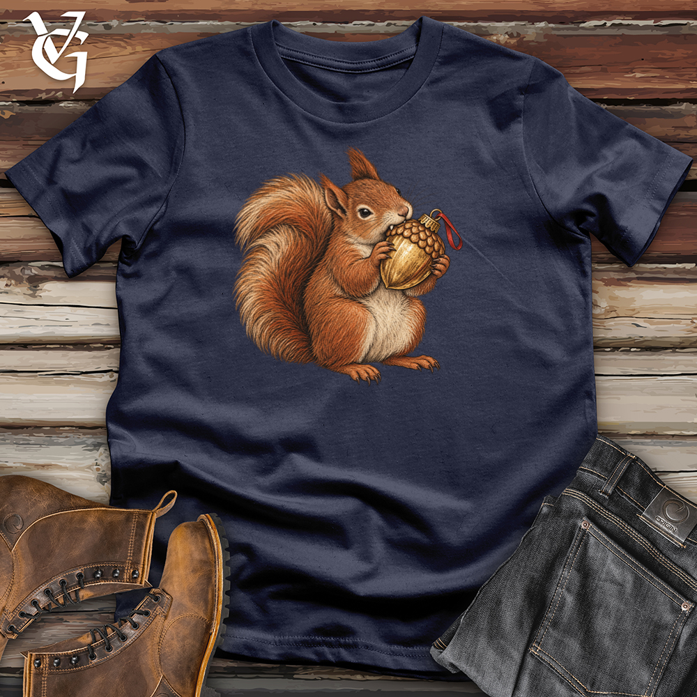 Viking Goods Squirrel Acorn Ornament Tee Navy / L