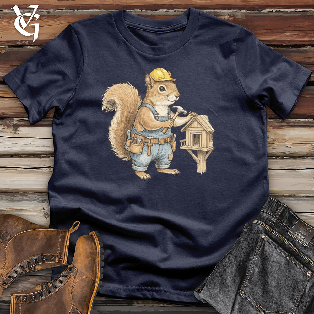 Viking Goods Squirrel Builder Tee Navy / L