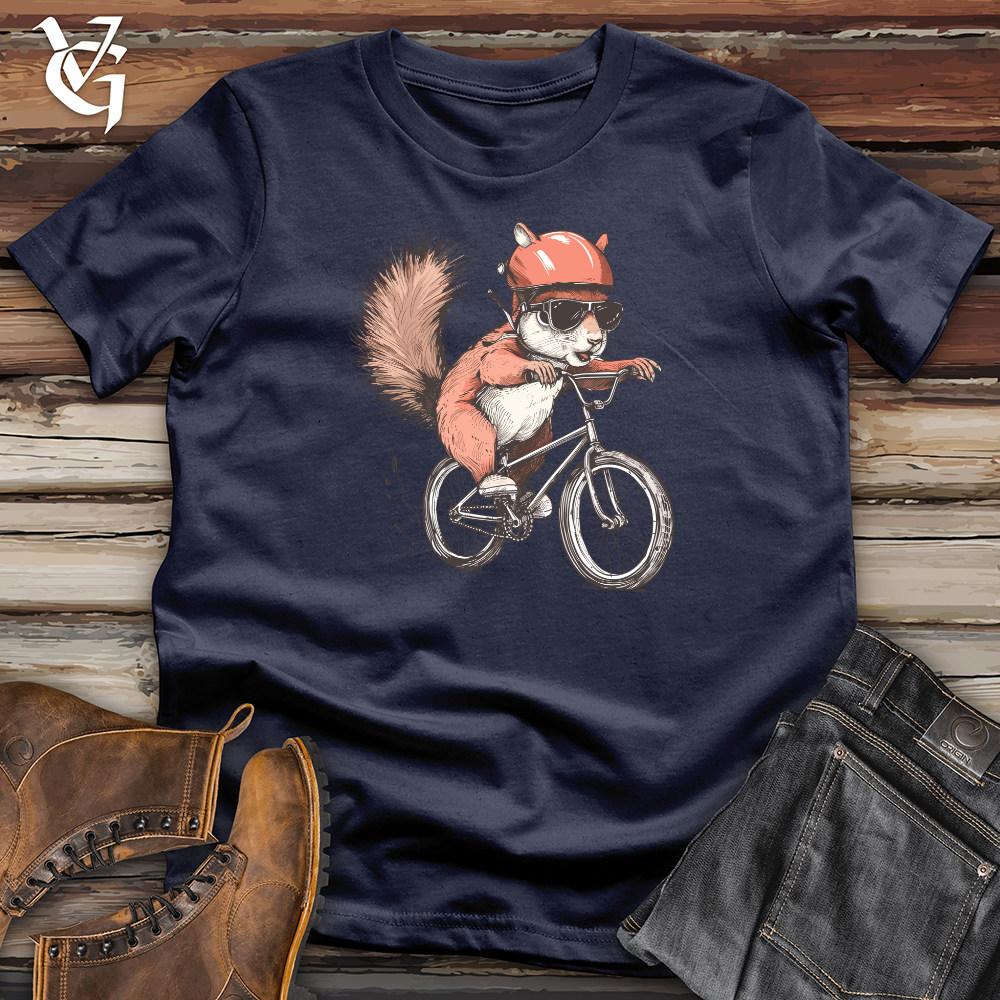 Viking Goods Squirrel Cycling Adventure Softstyle Tee Navy / L