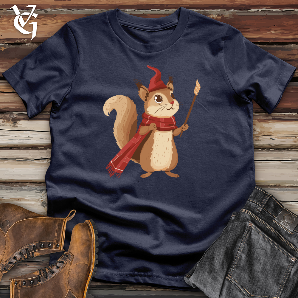 Viking Goods Squirrel Magician Charm Softstyle Tee Navy / L