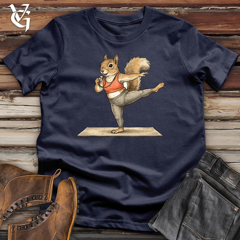 Viking Goods Squirrel Pilates Instructor Tee Navy / L