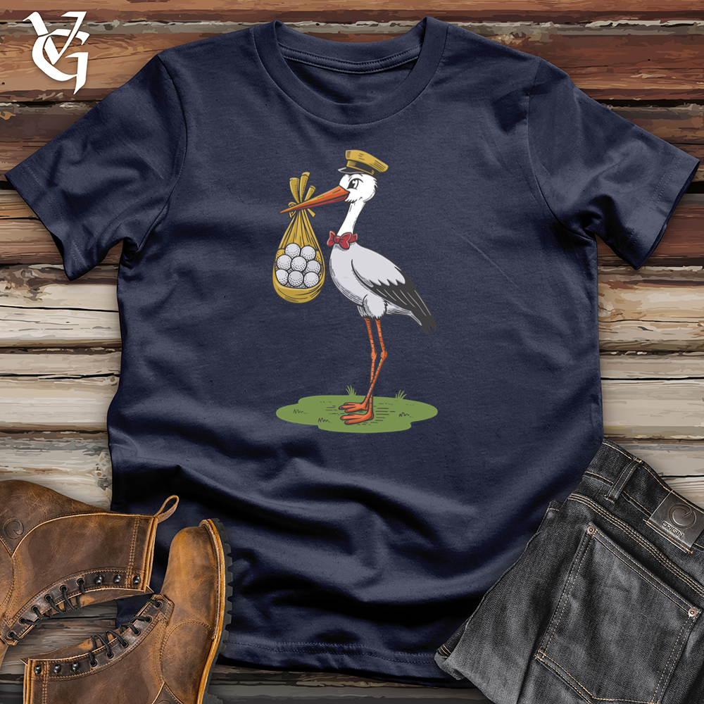 Viking Goods Stork Savior Softstyle Tee Navy / L