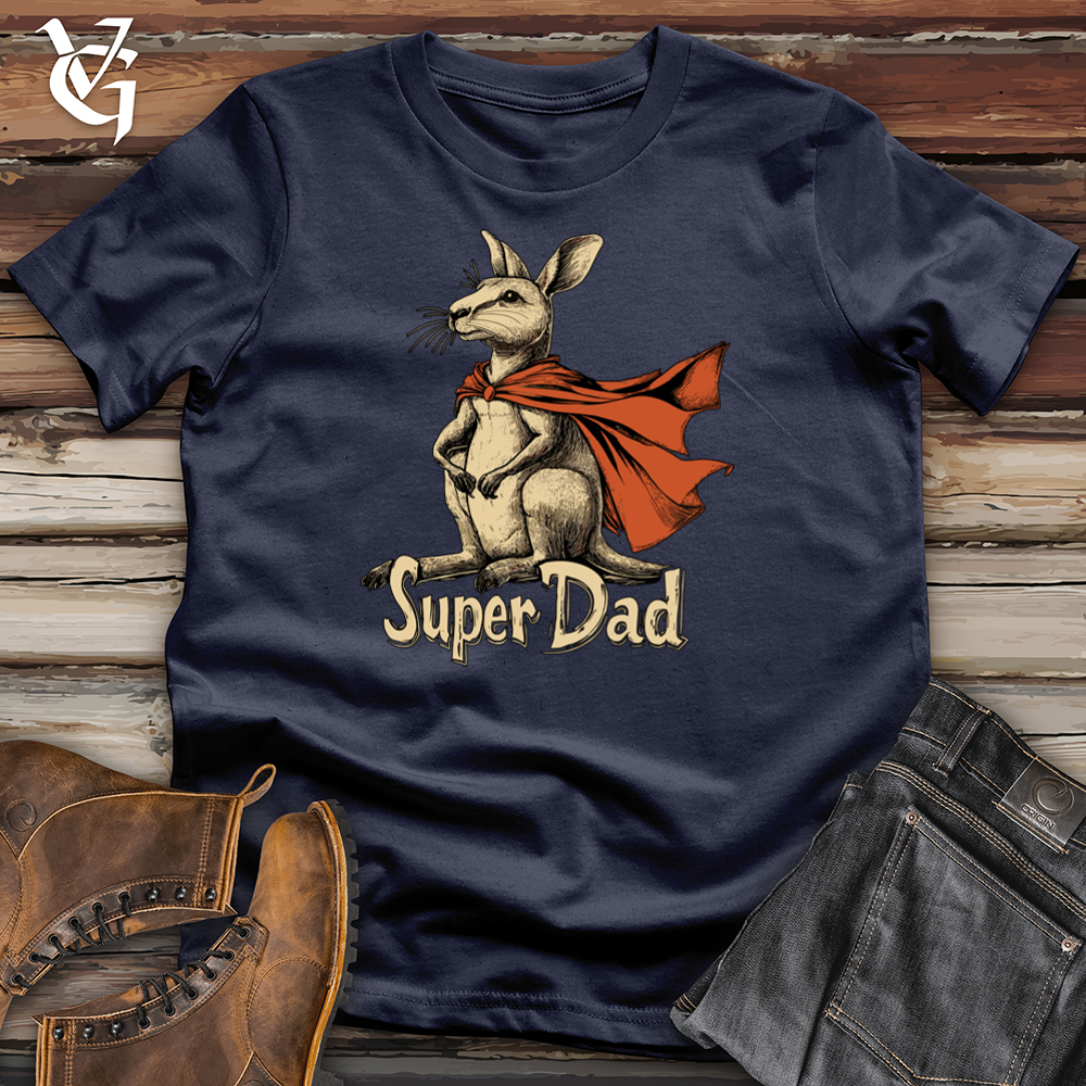 Viking Goods Super Dad Kangaroo Softstyle Tee Navy / L