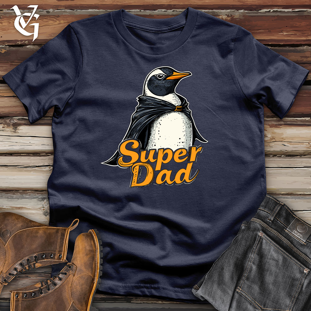 Viking Goods Super Dad Penguin Softstyle Tee Navy / L