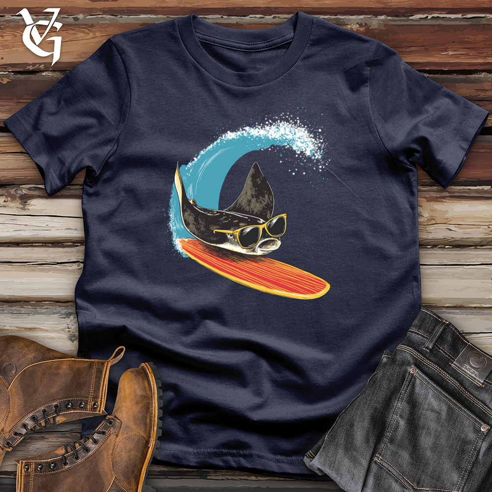 Viking Goods Surfing Stingray Softstyle Tee Navy / L