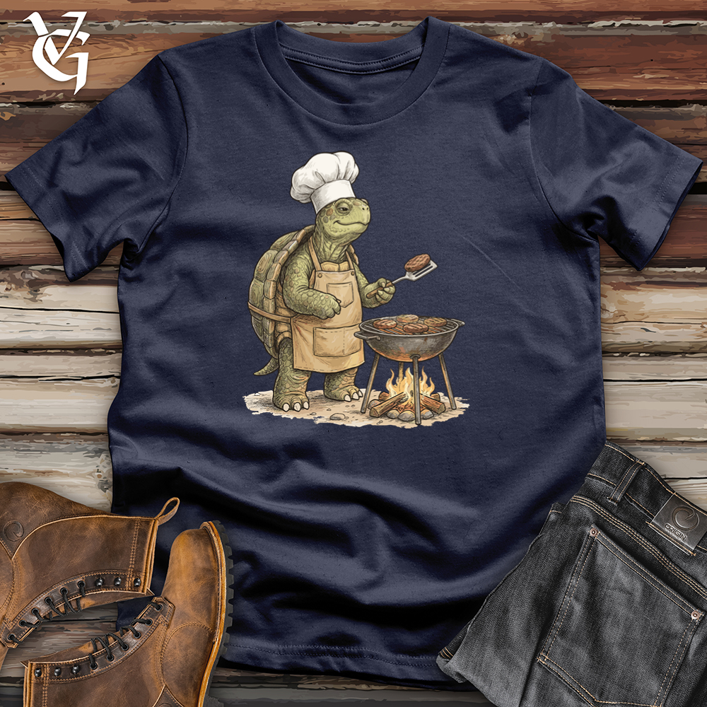 Viking Goods Turtle Campfire Grill Tee Navy / L